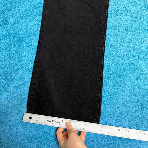 Vintage RALPH LAUREN WOMENS Y2K JEANS Size 12 Classic Bootcut Mid Rise Black - Picture 7 of 14